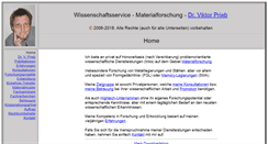 Desktop Screenshot of materialforschungsservice-dr-prieb.de